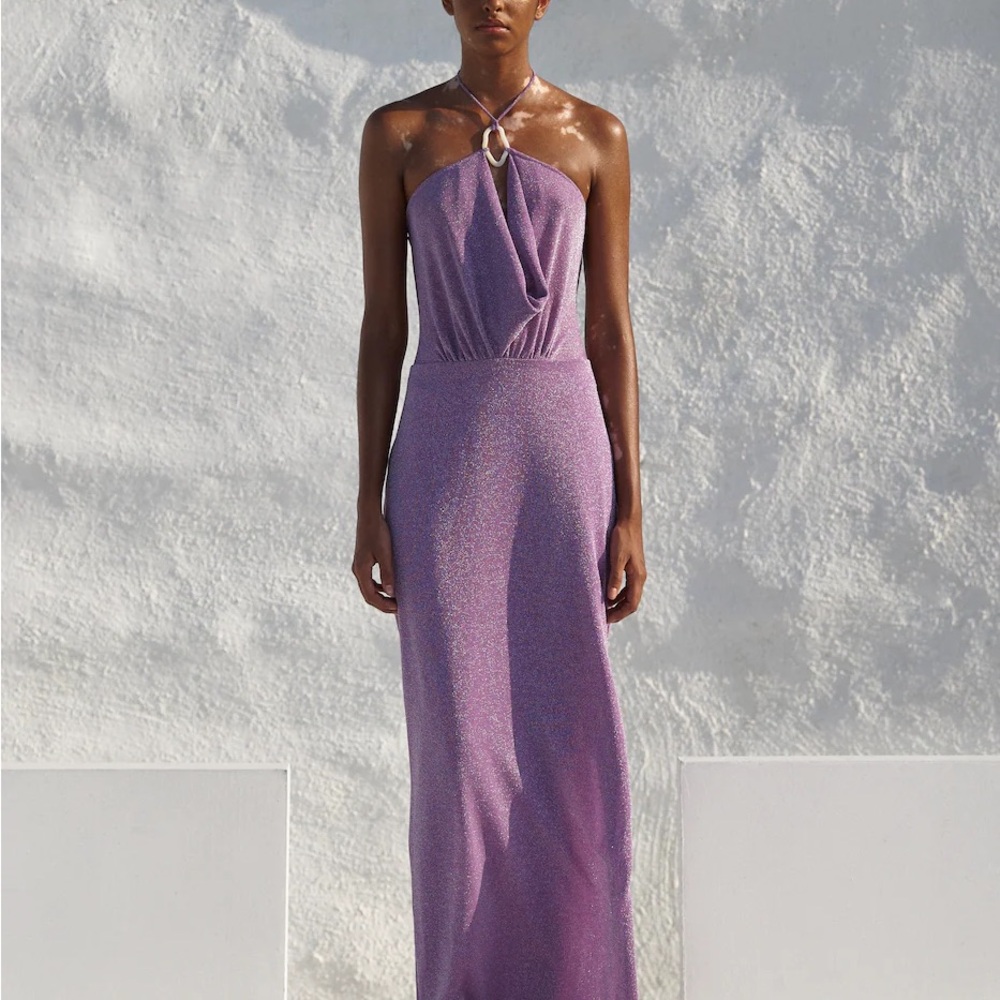 Baobab Collection Lavender Halter Maxi Dress